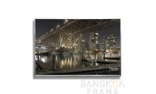 กรอบรูปอลูมิเนียมสีเงิน-กรอบรูปภาพเมือง-สั่งกรอบง่ายๆด้วยตัวเอง